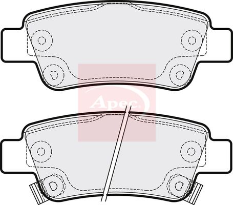 APEC Brake Pad Set, disc brake PAD1583