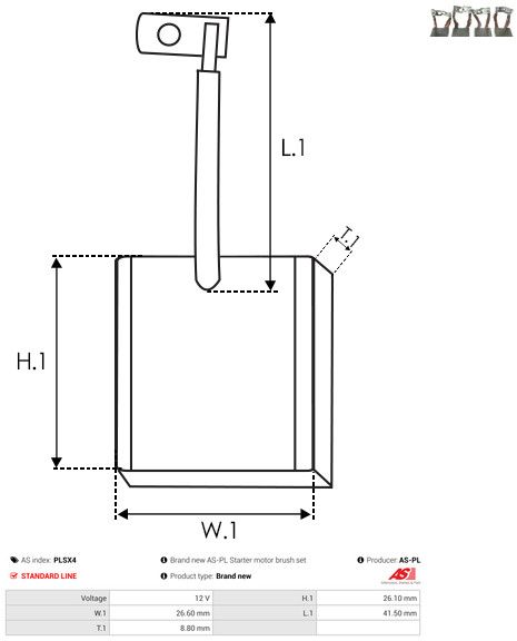 Süsinikuhari, starter, AS-PL PLSX4