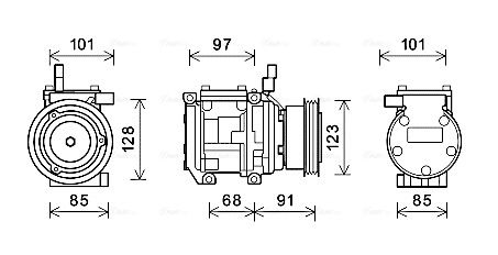 AVA QUALITY COOLING kompresszor, klíma KAAK208