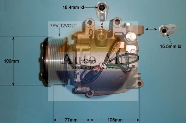 Auto Air Gloucester 14-4903P Compressor, air conditioning