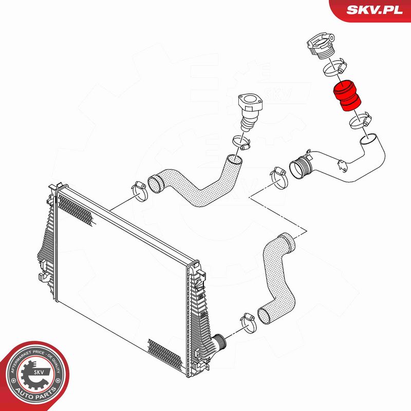 ESEN SKV 43SKV394 Charge Air Hose