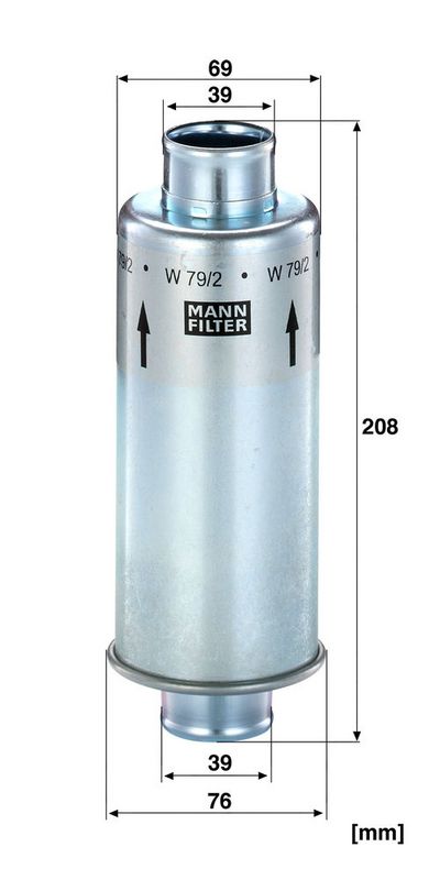 Filter, tööhüdraulika, MANN-FILTER W 79, 2