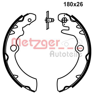 METZGER MG 235 Brake Shoe Set