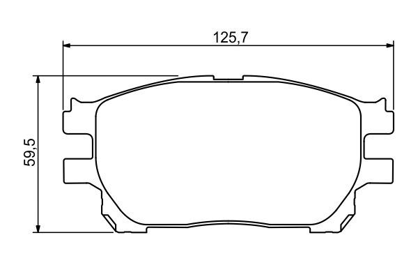 Комплект гальмівних накладок, дискове гальмо, Bosch 0986494212