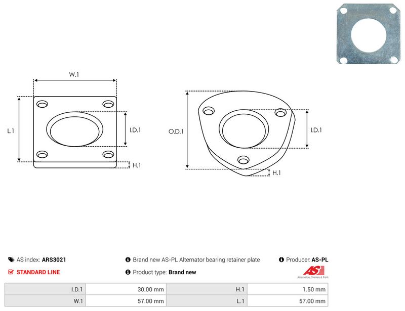 AS-PL ARS3021 Repair Set, alternator
