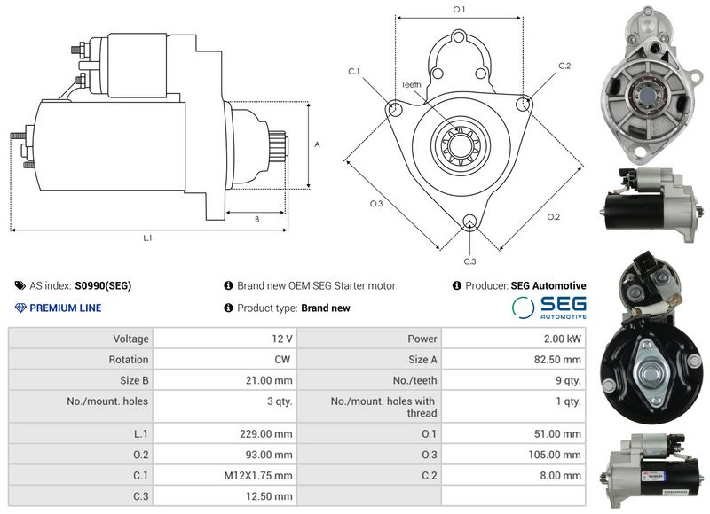 AS-PL S0990(SEG) Starter