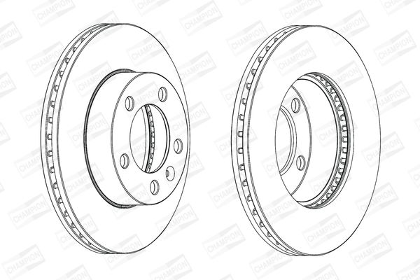 Диск гальмівний (передній) CHAMPION