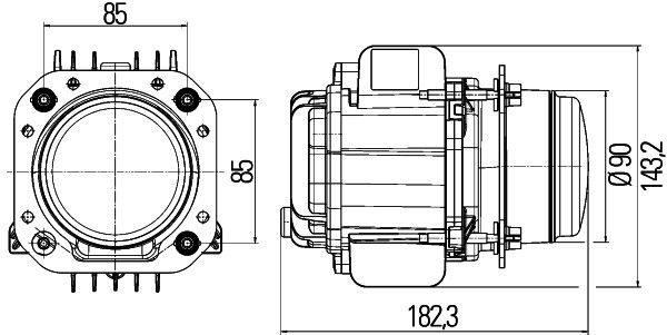 Основна фара, Hella 1AL010820-021