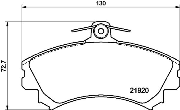 HELLA fékbetétkészlet, tárcsafék 8DB 355 006-701