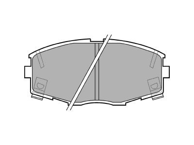 DELPHI LP614 Brake Pad Set, disc brake