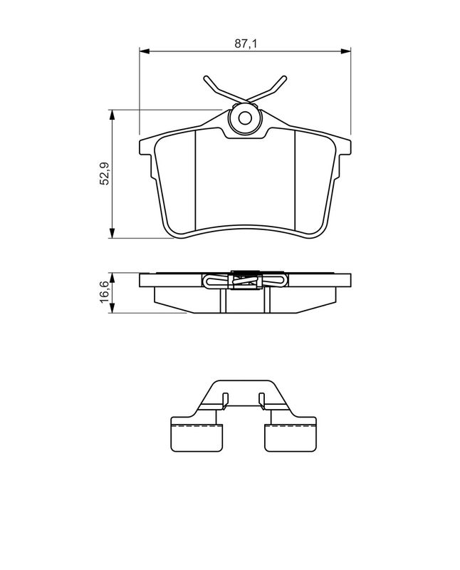 BOSCH 0986494646 Brake Pad Set, disc brake