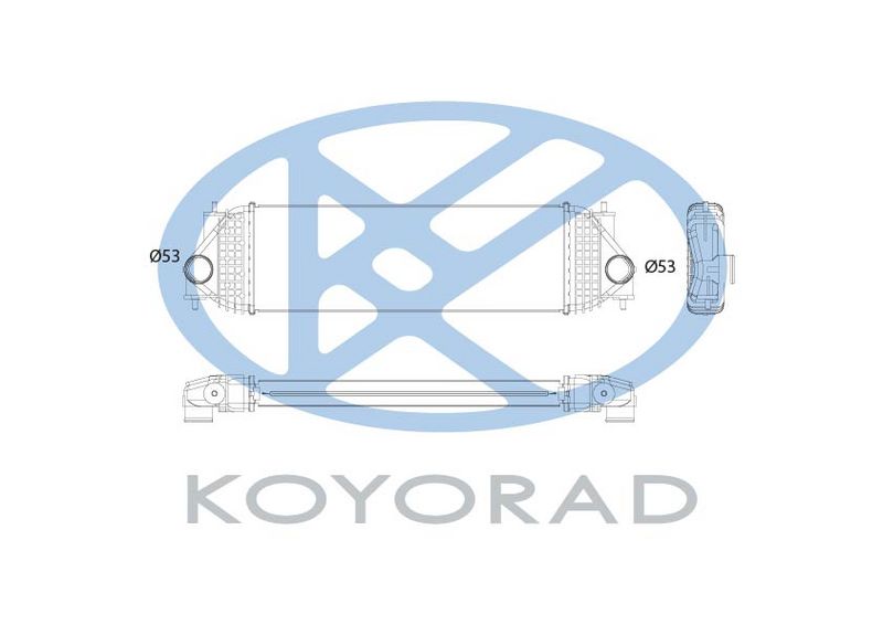 Intercooler, compresor KOYORAD IA100213