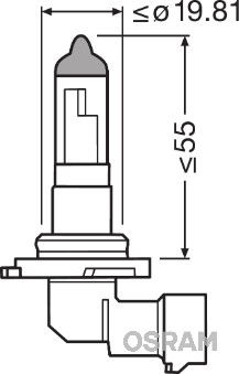 Лампа розжарювання, основна фара, 42Вт, виконання цоколя PY20d, Osram 9145