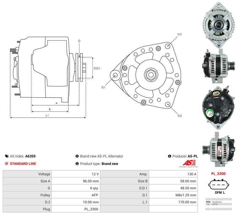 Generaator, AS-PL A6359