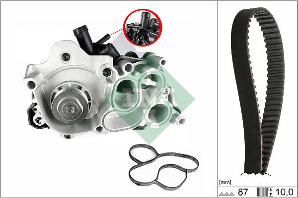 Schaeffler INA Vízpumpa + fogasszíj készlet 530 0742 30