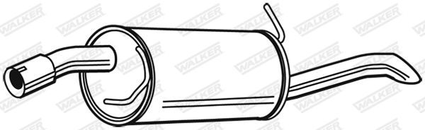 WALKER 23920 Rear Muffler