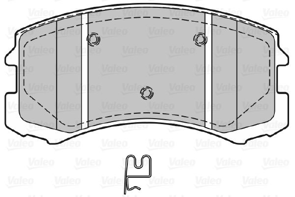 VALEO 598864 Brake Pad Set, disc brake