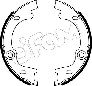 Set saboti frana, frana de mana 153-505 CIFAM
