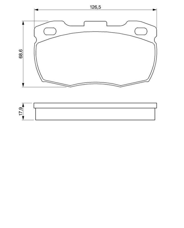 BOSCH 0986424286 Brake Pad Set, disc brake