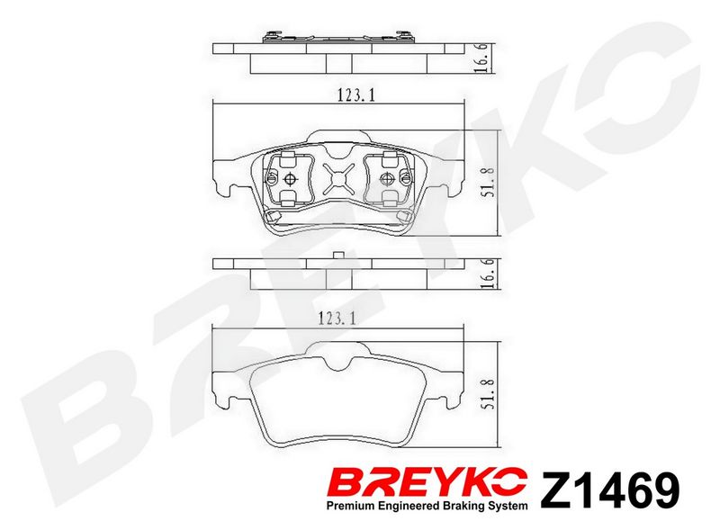 DAVID VASCO Z1469 Brake Pad Set, disc brake