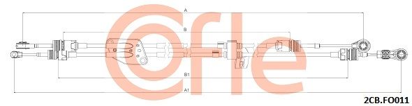 Тросовий привод, коробка передач, Cofle 92.2CB.FO011