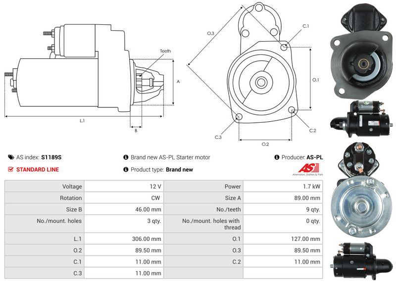 AS-PL S1189S Starter