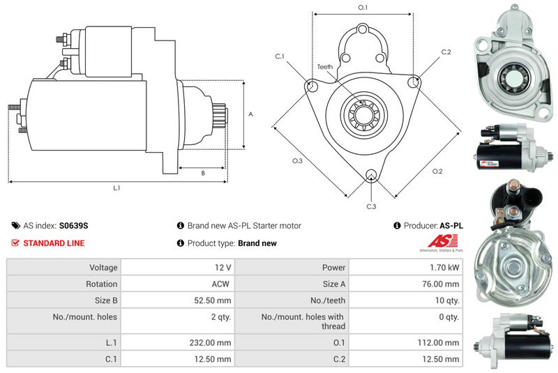 AS-PL S0639S Starter