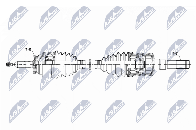 NTY NPW-FR-194 - Drive Shaft
