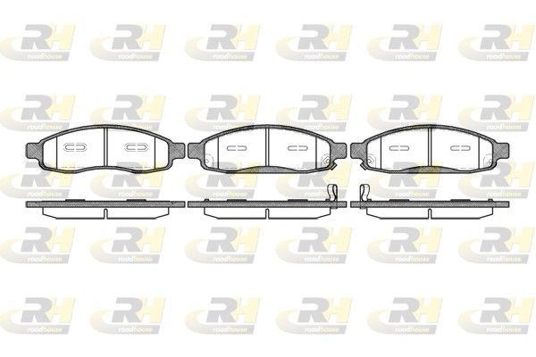 Комплект гальмівних накладок, дискове гальмо, Roadhouse 21094.12