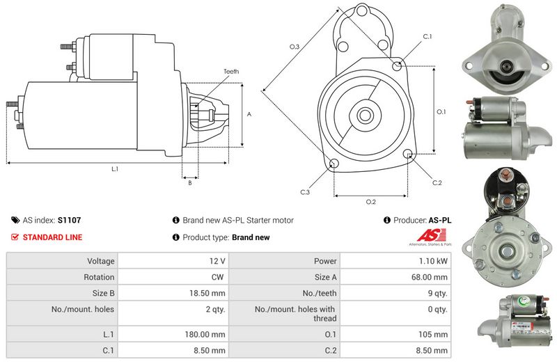 AS-PL S1107 Starter