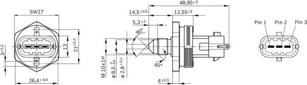 Датчик, Bosch 0261545053