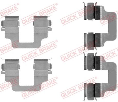 Комплект приладдя, накладка дискового гальма, Quick Brake 109-1712