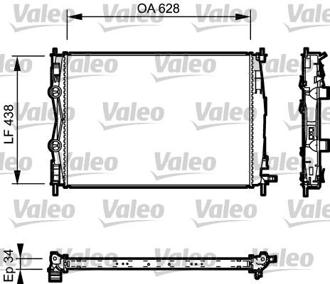 Радіатор основний під мкпп NISSAN Qashqai 07-14 21400JD70A