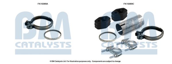 BM CATALYSTS Szerelőkészlet, korom/részecskeszűrő FK15089