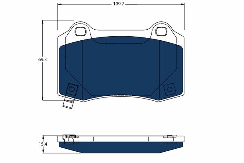 Дискові гальмівні колодки TRW GDB4171BTE TESLA Model S 'R '12>>