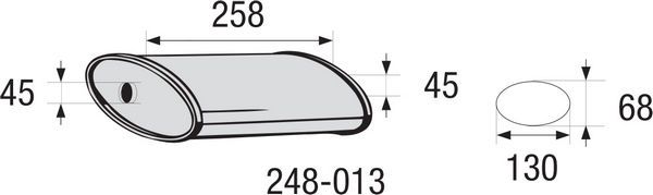 BOSAL Middendemper, universeel 248-013