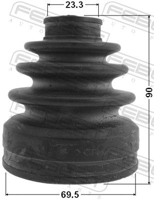 FEBEST 0415-CY34AT Bellow, drive shaft