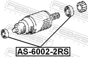 Підшипник, Febest AS-6002-2RS