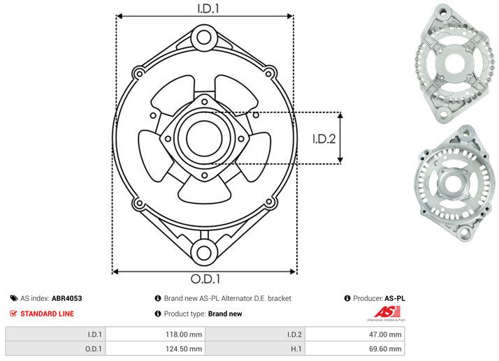 Kaitsekate, generaator, AS-PL ABR4053