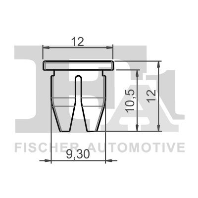 FA1 89-60004.5 Clip, trim/protection strip