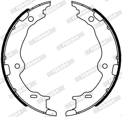 FERODO FSB4123 Brake Shoe Set, parking brake