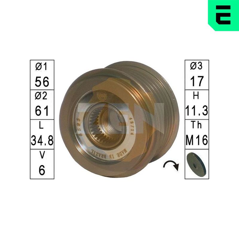 Механізм вільного ходу генератора, Era ZN5595