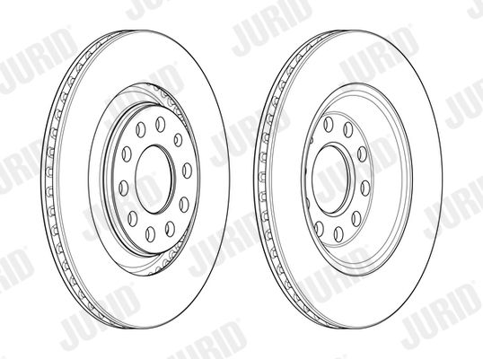 Гальмівний диск задній Audi A4 (B6, B7) Jurid 562510JC