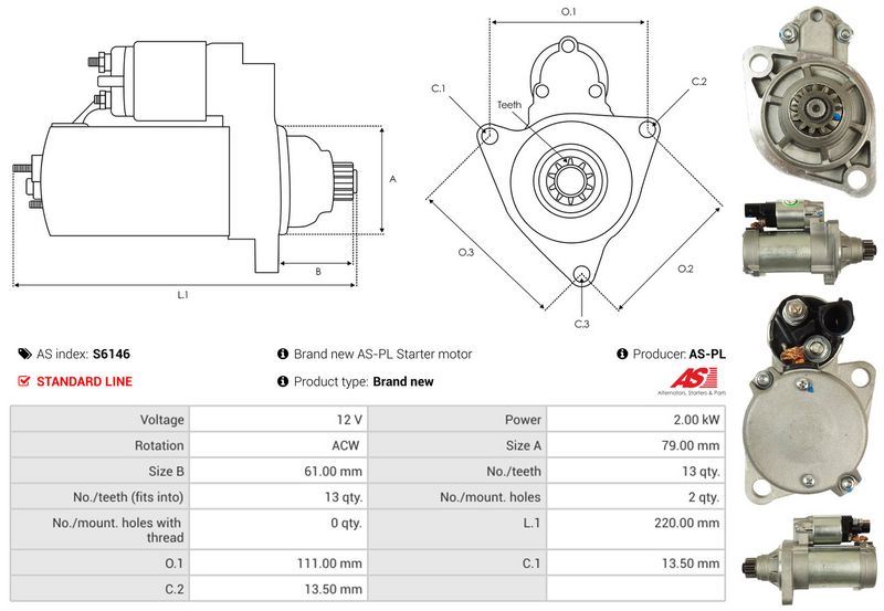 AS-PL S6146 Starter