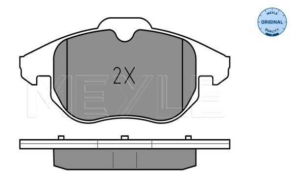 MEYLE 025 234 0220 Brake Pad Set, disc brake