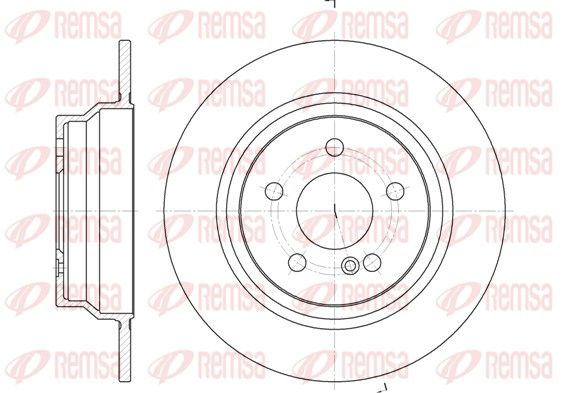 REMSA диск тормозной задний Mercedes W211 02- 300*10