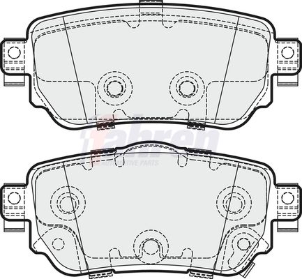 Fahren Brake Pad Set, disc brake FBP3753