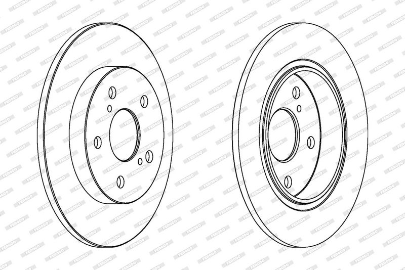 FERODO Disque de frein DDF1645