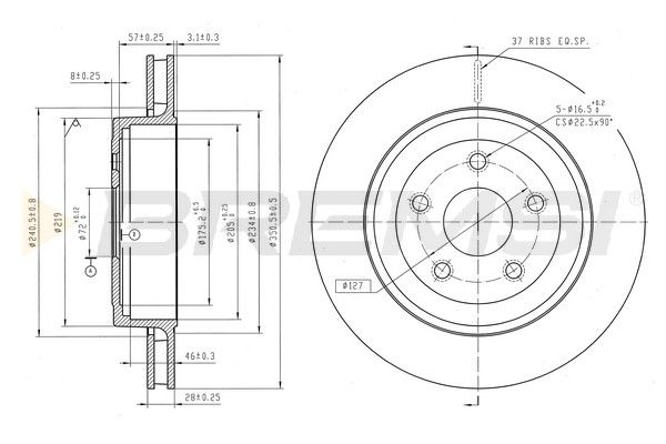 This part match OEM code: 2AMV1996AB
