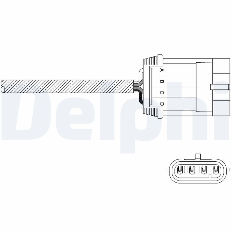 Delphi Lambda Sensor ES11061-12B1